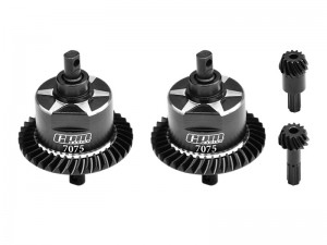 GPM TXMM1137S STEEL 7075 ALLOY F & R COMPLETE DIFFERENTIAL 10780 FOR 1/10 RC TRAXXAS MINI MAXX / MINI SLASH / MINI XRT - TXMM1137S-BK