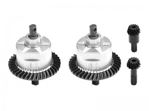 GPM TXMM1137S STEEL 7075 ALLOY F & R COMPLETE DIFFERENTIAL 10780 FOR 1/10 RC TRAXXAS MINI MAXX / MINI SLASH / MINI XRT - SILVER - TXMM1137S-S