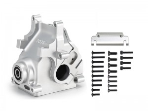 7075 ALUMINUM BULKHEAD CASE AR310854 FOR ARRMA 1/7 BIG ROCK FELONY FIRETEAM INFRACTION LIMITLESS 1/8 KRATON OUTCAST 6S BLX - SILVER - RS-AR310854-V2/SI