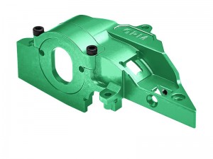 GPM TXMM018A 7075 ALLOY ADJUSTABLE GEAR ROTATION QUICK RELEASE MOTOR BASE 10777 FOR 1/10 TRAXXAS MINI MAXX MINI XRT MINI SLASH - GREEN - XMM018A-G