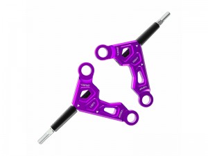 3RACING SAK-D6822 ALUMINUM FRONT UPPER ARM FOR 1/10 RC AUPER D6 S SPORT DRIFT CAR - SAK-D6822/PU