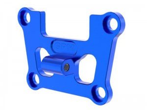 GPM TXMM008 7075 ALLOY FRONT BULKHEAD MOUNT STRENGTHEN FOR 1/10 TRAXXAS MINI MAXX MONSTER 107154-1 - BLUE - TXMM008-B