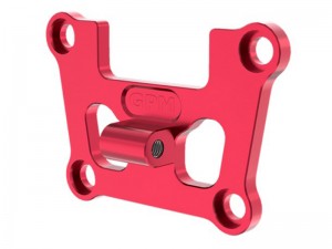 GPM TXMM008 7075 ALLOY FRONT BULKHEAD MOUNT STRENGTHEN FOR 1/10 TRAXXAS MINI MAXX MONSTER 107154-1 - RED - TXMM008-R