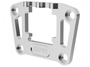 GPM TXMM009 7075 ALLOY REAR BULKHEAD MOUNT STRENGTHEN FOR 1/10 RC TRAXXAS MINI MAXX MONSTER 107154-1 - SILVER - TXMM009-S