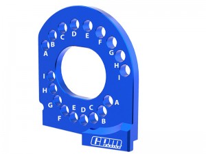 GPM TXMM018 7075 ALLOY MOTOR MOUNT PLATE 10777  FOR TRAXXAS MINI MAXX 107154-1 - BLUE - TXMM018-B