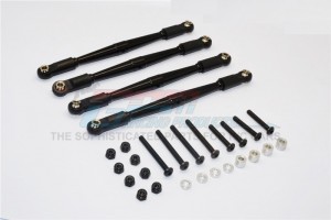 ALUMINIUM 4MM ANTI-THREAD LOWER LINK PARTS  GMADE KOMODO - Black - KOM049B-BK-BEBK