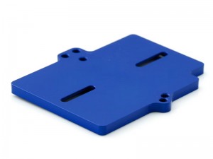 ALUMINUM ESC TRAY MOUNT 3383 FOR TRAXXAS MINI MAXX MONSTER TRUCK 107154-1 - BLUE - RS-TRX3383/BU