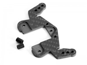 CARBON FIBER REAR SHOCK TOWER PLATE FOR 1/10 TAMIYA HOTSHOT II 2024 RC BUGGY 58737 - RS-TA19007439
