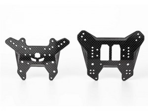 CARBON FIBER FRONT & REAR SHOCK TOWER ARA320686 ARA320687 FOR ARRMA 1/7 BIG ROCK FIRETEAM 6S BLX - RS-ARA32068687