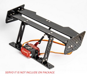 CARBON FIBER ANGLE ADJUST REAR WING MOUNT TYPE C ARA40041 FOR ARRMA 1/7 FELONY INFRACTION 6S - RS-ARA40041C/BK
