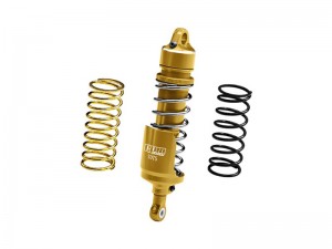 GPM MX112 7075 ALLOY REAR SHOCK ABSORBERS LOS263007 FOR RC LOSI 1/4 PROMOTO MX / SM MOTORCYCLE - GOLD - MX112-GD
