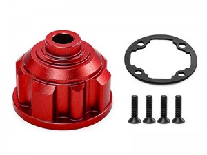 ALUMINUM DIFFERENTIAL CASE W/ GASKET 8981 FOR 1/10 TRAXXAS MAXX WIDEMAXX / MAXX SLASH MONSTER - RED - TRX-8981/RE