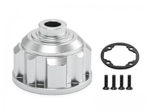 ALUMINUM DIFFERENTIAL CASE W/ GASKET 8981 FOR 1/10 TRAXXAS MAXX WIDEMAXX / MAXX SLASH MONSTER - SILVER - TRX-8981/SI