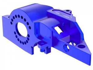 GPM TXMM018B 7075 ALLOY INTEGRATED MOTOR BASE ORIGINAL 10777 FOR TRAXXAS MINI MAXX MONSTER TRUCK 107154-1 - BLUE - TXMM018B-B