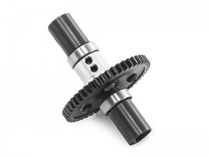 ALUMINUM CENTER SPOOL GEAR SET - 46T ARA310959 FOR ARRMA 1/7 MOJAVE 1/8 KRATON OUTCAST TALION TYPHON 6S BLX - SILVER - RS-ARA31095946T/SI