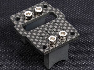 CARBON FIBER CENTER DIFF MOUNT ARA320661 ARA320660 FOR ARRMA 1/7 LIMITLESS 6S 4X4 Roller ARA7116V2 - RS-ARA320661A/BK