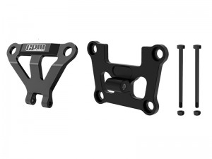 GPM TXMM08331 7075 FRONT BULKHEAD MOUNT STRENGTHEN & FRONT BUMPER SUPPORT MOUNT FOR TRAXXAS MINI MAXX MONSTER - TXMM08331-BK