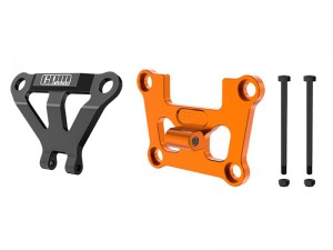 GPM TXMM08331 7075 FRONT BULKHEAD MOUNT STRENGTHEN & FRONT BUMPER SUPPORT MOUNT FOR TRAXXAS MINI MAXX MONSTER - ORANGE - TXMM08331-OR
