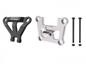 GPM TXMM08331 7075 FRONT BULKHEAD MOUNT STRENGTHEN & FRONT BUMPER SUPPORT MOUNT FOR TRAXXAS MINI MAXX MONSTER - SILVER - TXMM08331-S