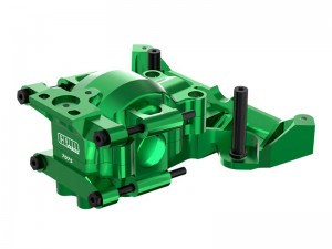 GPM TXMM012 7075 ALLOY FRONT UPPER AND LOWER BULKHEAD 10728 FOR TRAXXAS MINI MAXX / MINI XRT / MINI SLASH - GREEN - TXMM012-G