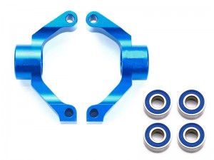 ALUMINUM REAR UPRIGHTS 3.0 DEG 54733 FOR 1/10 RC TAMIYA TT-02 TT-02D CAR TOURING CAR - BLUE - RS-TA54733/BU