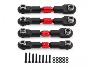 ALUMINUM TIE ROD SET 8348 FOR 1/10 TRAXXAS 4TEC DRIFT FORD MUSTANG CAR 105237-4 - RED - TRX-8348/RE