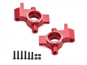 ALUMINUM FRONT STEERING BLOCK 10537 FOR 1/10 TRAXXAS 4TEC DRIFT FORD MUSTANG CAR 105237-4 - RED - TRX-10537/RE