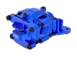 GPM TXMM013 7075 ALLOY REAR UPPER AND LOWER BULKHEAD 10729 FOR TRAXXAS MINI MAXX / MINI XRT / MINI SLASH - BLUE - TXMM013-B