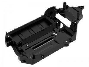 GPM  7075 ALLOY MAIN CHASSIS 10722 FOR RC TRAXXAS MINI MAXX MONSTER 107154-1 - BLACK - TXMM016L-BK
