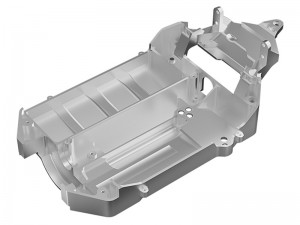 GPM  7075 ALLOY MAIN CHASSIS 10722 FOR RC TRAXXAS MINI MAXX MONSTER 107154-1 - SILVER - TXMM016L-S