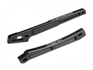 GPM MKV6016FR 7075 ALLOY FRONT AND REAR CHASSIS BRACE ARA320756 ARA320754 FOR ARRMA 1/8 KRATON 6S EXB V6 ARA8708V6 - MKV6016FR-BK