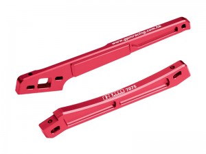 GPM MKV6016FR 7075 ALLOY FRONT AND REAR CHASSIS BRACE ARA320756 ARA320754 FOR ARRMA 1/8 KRATON 6S EXB V6 ARA8708V6 - MKV6016FR-R