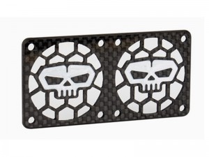 CARBON FIBER MOTOR HEATSINK PROTECTION PLATE 60 X 30mm FOR 1/10 RC COOLING FANS - RS-6030C/BK