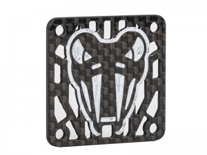 MOTOR HEATSINK CARBON FIBER PROTECTION PLATE 40 X 40 X 2mm - RS-4040D/BK