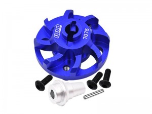 GPM SLA035LCGN 7075 ALLOY SPUR GEAR ADAPTER 5556 FOR TRAXXAS 1/10 SLASH 4X4 LCG / Rustler / Stampede / Bandit VXL / Ford F-150 / Jato 3.3 / Ford Fiesta ST Rally - BLUE - SLA035LCGN-B