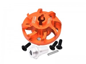 GPM SLA035LCGN 7075 ALLOY SPUR GEAR ADAPTER 5556 FOR TRAXXAS 1/10 SLASH 4X4 LCG / Rustler / Stampede / Bandit VXL / Ford F-150 / Jato 3.3 / Ford Fiesta ST Rally - ORANGE - SLA035LCGN-OR