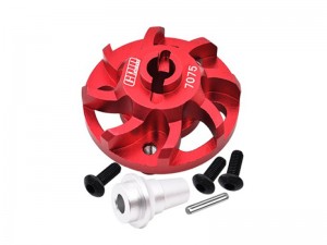 GPM SLA035LCGN 7075 ALLOY SPUR GEAR ADAPTER 5556 FOR TRAXXAS 1/10 SLASH 4X4 LCG / Rustler / Stampede / Bandit VXL / Ford F-150 / Jato 3.3 / Ford Fiesta ST Rally - RED - SLA035LCGN-R