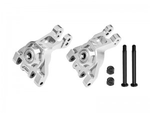 GPM TJ022 7075 ALLOY REAR STUB AXLE CARRIERS 9050 FOR TRAXXAS 1/8 JATO 4X4 VXL / 1/10 BIGFOOT 4X4 / FORD F-150 RAPTOR R / Rustler 4X4 VXL / Slash 4X4 VXL / Stampede 4X4 VXL / Ford Fiesta ST Rally - SILVER - TJ022-S