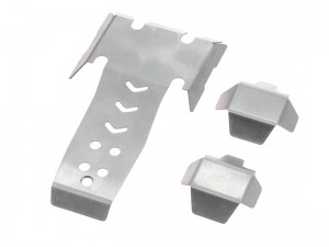 STAINLESS STEEL CHASSIS ARMOR PLATE FOR 1/10 VANQUISH H10 OPTIC YOKOHAMA CRAWLER VPS09010A - RS-TZP-H10/SI