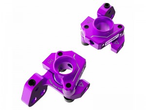 3RACING SAK-D6814 ALUMINUM KPI ADJUST KNUCKLE ARM FOR 1/10 AUPER D6 S SPORT DRIFT CAR - PURPLE - SAK-D6814/PU