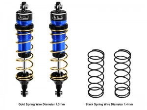 GPM TJ104F ALLOY FRONT SPRING SHOCK 104mm 7462 FOR 1/8 TRAXXAS JATO 4X4 VXL 90386-4 90154-4 - BLUE - TJ104F-B-GD