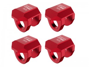 GPM MGG029FR 7075 FRONT & REAR SHOCK CAP PROTECTOR FOR ARRMA 1/18 GRANITE GROM / 1/16 MOJAVE GROM / 1/14 TYPHON GROM - RED - MGG029FR-R