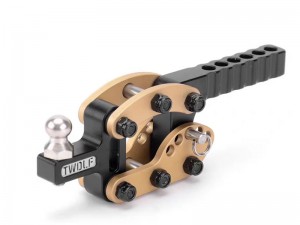 METAL ADJUSTABLE RESCUE TOW HOOK DROP HITCH RECEIVER FOR 1/10 RC TRAXXAS TRX-4 AXIAL RACING SCX10 GEN 7 GEN 8 CRAWLER - RS-BTH07/BK