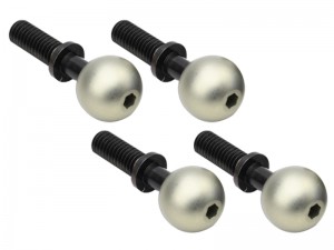 STEEL 7075 PIVOT BALL SET 4PCS ARA330657 FOR ARRMA 1/7 BIG ROCK FELONY FIRETEAM LIMITLESS 1/8 KRATON OUTCAST 6S BLX - RS-ARA330657