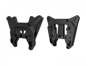GPM 7075 ALLOY FRONT & REAR SHOCK TOWER ARA320760 ARA320759 FOR ARRMA 1/8 KRATON 6S V6 EXB / NOTORIOUS 6S V6 - BLACK - MKV62830-BK