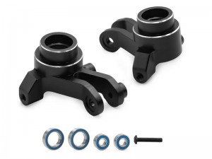 ALUMINUM STEERING KNUCKLE ARM 10734  FOR 1/16 TRAXXAS MINI MAXX / MINI XRT MONSTER RC TRUCK - BLACK - RS-TRX10734/BK