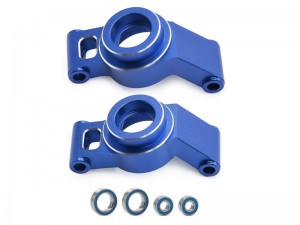 ALUMINUM STUB AXLE CARRIERS 10751 FOR 1/16 TRAXXAS MINI MAXX / MINI XRT MONSTER RC TRUCK - BLUE - RS-TRX10751/BU