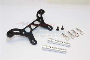 GPM CK032R ALUMINIUM REAR BODY MOUNT WITH DELRIN POSTS 1/10 HPI CRAWLER KING - CK032R-BK