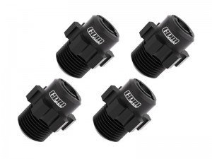 GPM TJ010 7075 ALLOY 17mm WHEEL HUBS 9086 FOR TRAXXAS 1/8 JATO 4X4 VXL 90386-4 90154-4 - BLACK - TJ010-BK