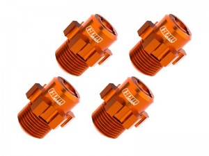 GPM TJ010 7075 ALLOY 17mm WHEEL HUBS 9086 FOR TRAXXAS 1/8 JATO 4X4 VXL 90386-4 90154-4 - ORANGE - TJ010-OR